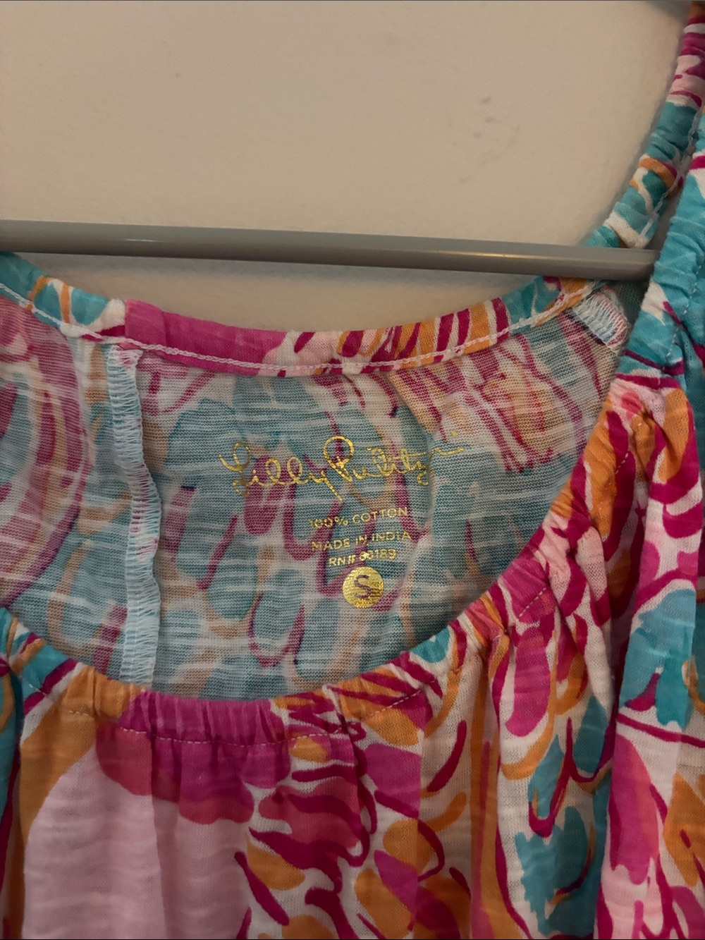 Bright Flamingo Print Beach Cover Up with Fringe - Picture 2 of 3